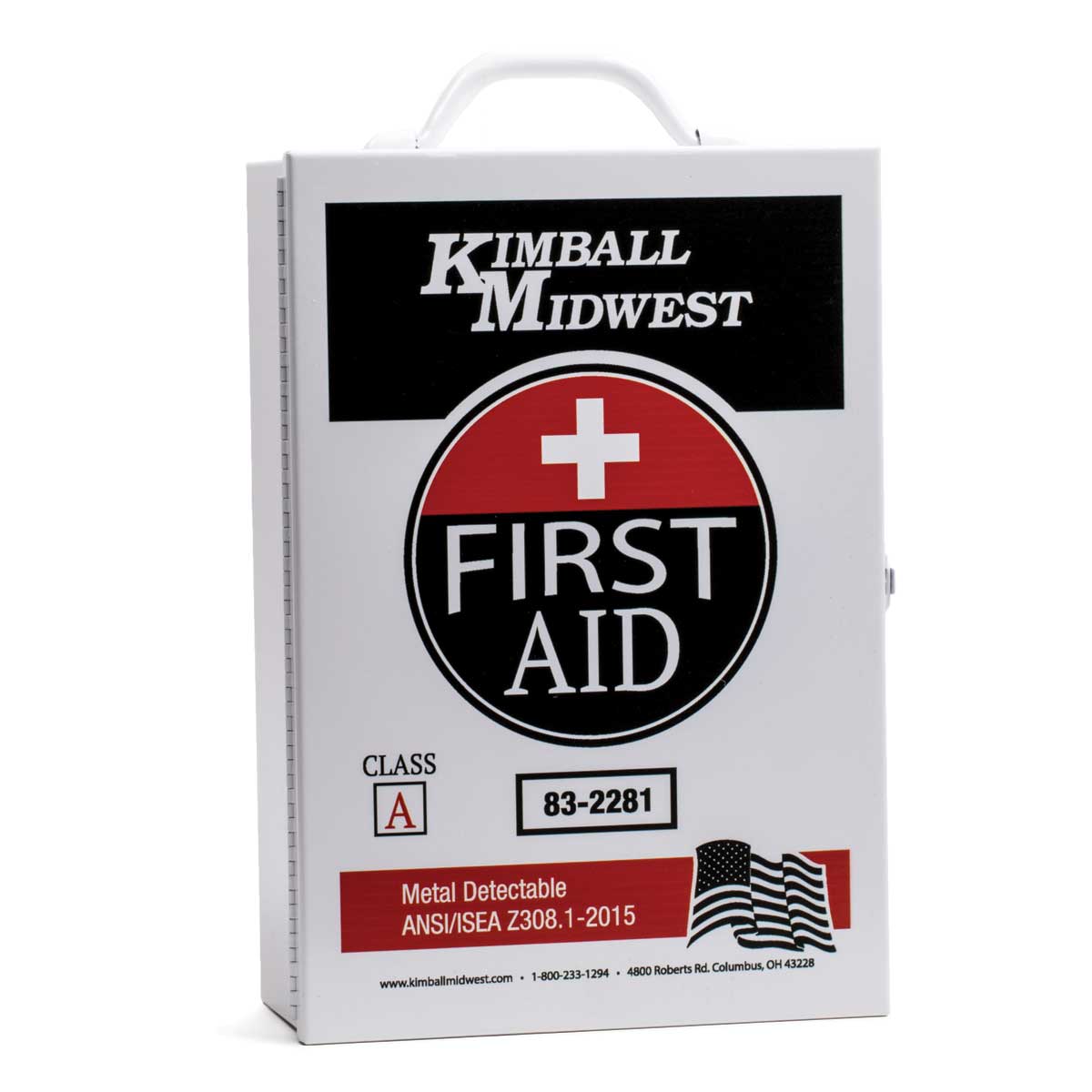 Class A Metal Detectable First Aid Kit Kimball Midwest