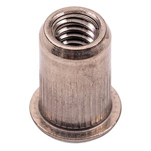 10-32 302 Stainless Steel Large Flange Insert