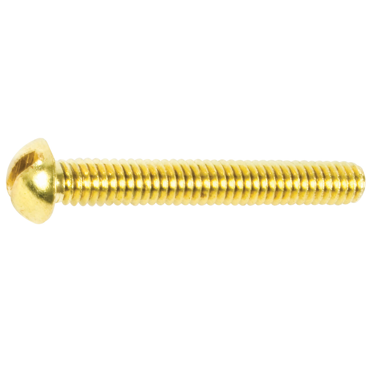 6 32 X 1 Brass Slotted Round Head Machine Screw Kimball Midwest