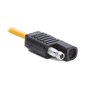 2 Wire 14 AWG Male Molded Flat Connector - Kimball Midwest