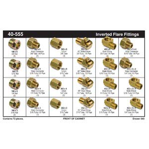 Brass Inverted Flare Fittings Assortments - Kimball Midwest