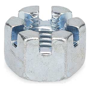 M10 x 1.50 Slotted Nut