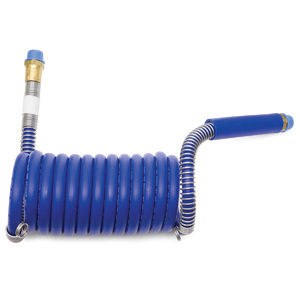 12' Coiled Blue Air Brake Tubing Assembly