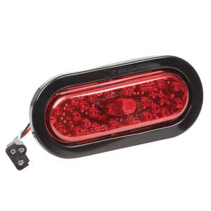 2" x 6" Red LED Lamp - Black Grommet Kit 60050R
