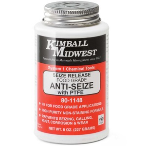 Seize Release Food Grade Anti-Seize with PTFE - 8 oz. Brush Top Can - Bulk