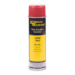 CRM Red Ultra Pro•Max Oil-Based Enamel Spray Paint - 20 oz. Can - Case