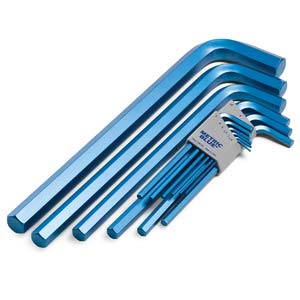 12 Key (M1.5 - M17) Metric Blue™ Long Arm Hex Key Set