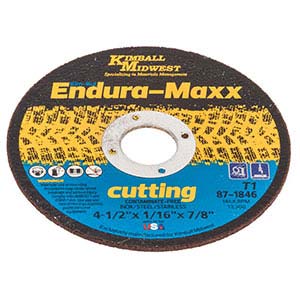 4-1/2" x 1/16" x 7/8" Type 1 Kim-Kut™ Endura-Maxx™ Cut-Off Wheel - Bulk