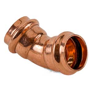 1" Copper Press Fitting 45° Elbow