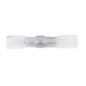 24 - 22 AWG White Polyolefin Insulated Ultra-Link Crimp & Solder Butt Connector
