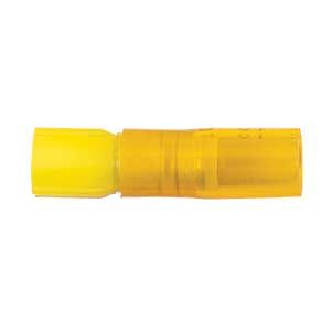 12 - 10 AWG Yellow Pro-Tech™ Nytrex Fully Insulated Heat Shrink (1/4" Tab) Female Quick Slide Terminal