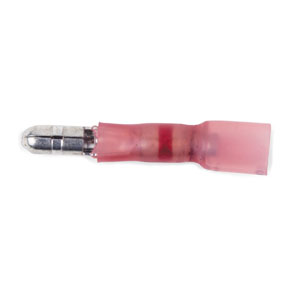 22 - 18 AWG Red Polyolefin Insulated Ultra-Link Crimp & Solder (.157) Male Long Neck Snap Plug
