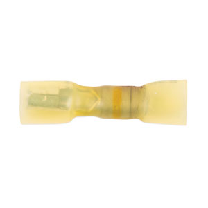 12 - 10 AWG Yellow Polyolefin Insulated Ultra-Link Crimp & Solder (.180) Female Long Neck Snap Receptacle